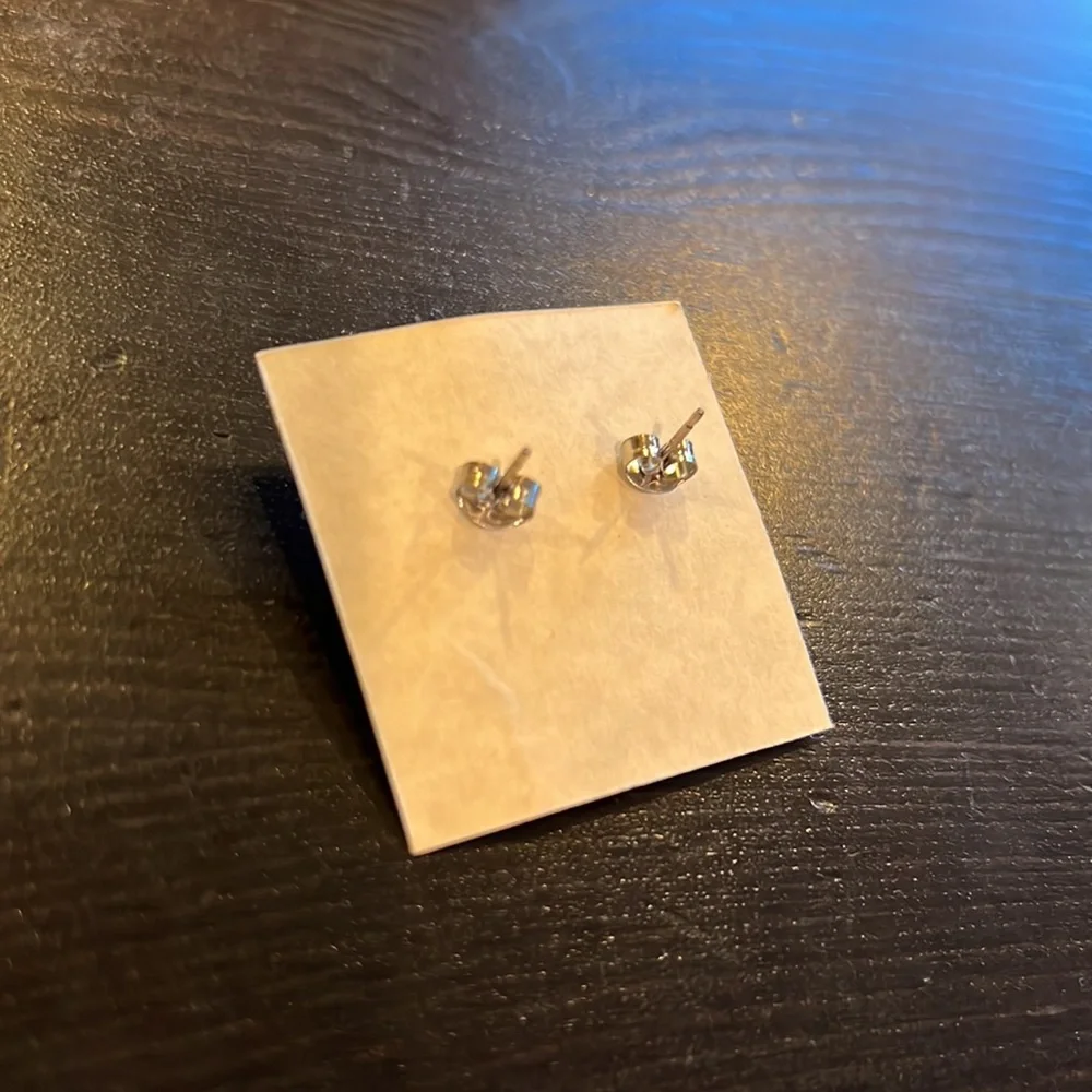 Opal silver earrings